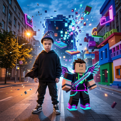 Мальчик и роблокс