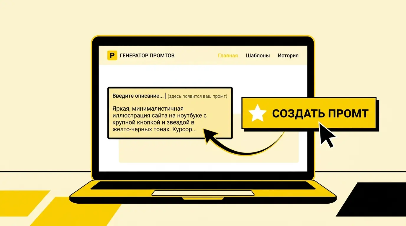 Кнопка «Создать промт»: генерация промтов для Nano Banana теперь в один клик
