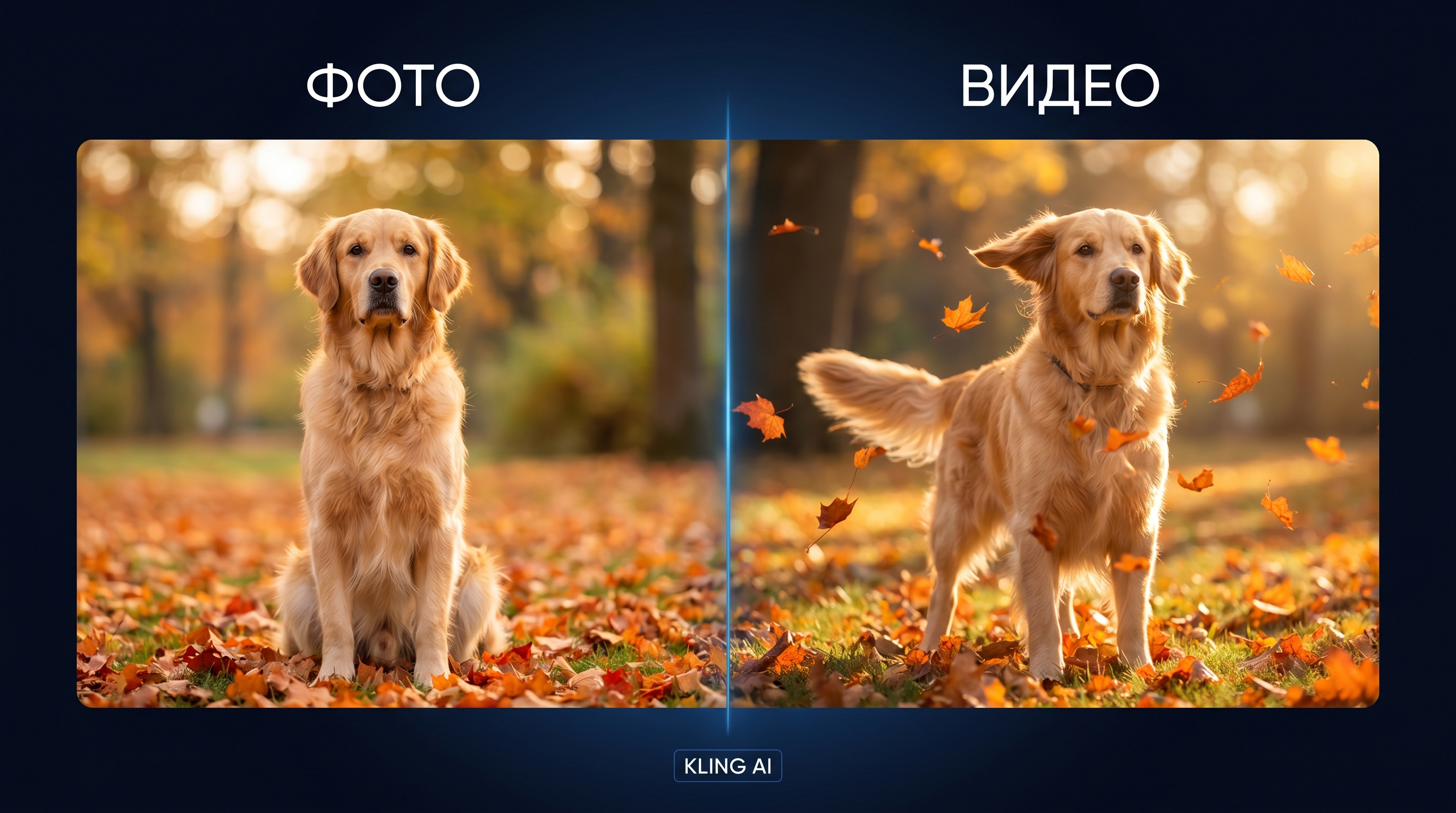 Kling AI — оживление фото онлайн, пример результата